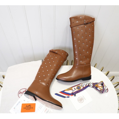 Cheap Hermes Boots For Women #1244853 Replica Wholesale [$132.00 USD] [ITEM#1244853] on Replica Hermes Boots