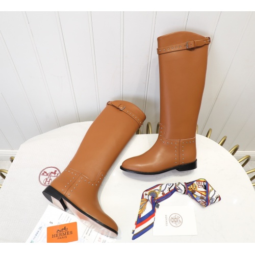 Cheap Hermes Boots For Women #1244858 Replica Wholesale [$118.00 USD] [ITEM#1244858] on Replica Hermes Boots