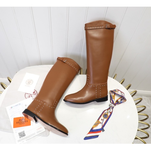 Cheap Hermes Boots For Women #1244859 Replica Wholesale [$118.00 USD] [ITEM#1244859] on Replica Hermes Boots