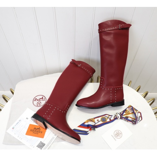 Cheap Hermes Boots For Women #1244860 Replica Wholesale [$118.00 USD] [ITEM#1244860] on Replica Hermes Boots