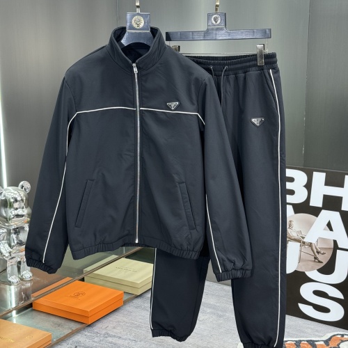 Cheap Prada Tracksuits Long Sleeved For Men #1244875 Replica Wholesale [$112.00 USD] [ITEM#1244875] on Replica Prada Tracksuits