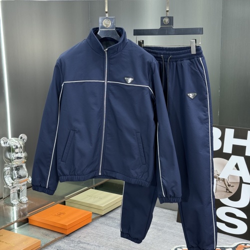 Cheap Prada Tracksuits Long Sleeved For Men #1244876 Replica Wholesale [$112.00 USD] [ITEM#1244876] on Replica Prada Tracksuits