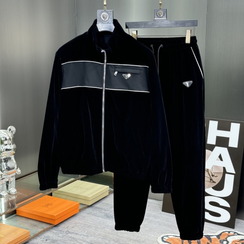 Cheap Prada Tracksuits Long Sleeved For Men #1244877 Replica Wholesale [$112.00 USD] [ITEM#1244877] on Replica Prada Tracksuits