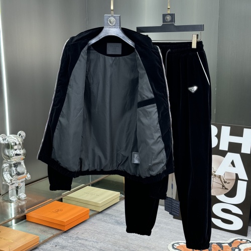 Cheap Prada Tracksuits Long Sleeved For Men #1244877 Replica Wholesale [$112.00 USD] [ITEM#1244877] on Replica Prada Tracksuits