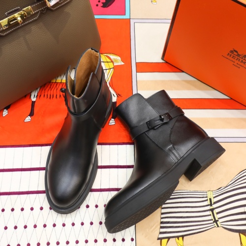 Cheap Hermes Boots For Women #1244883 Replica Wholesale [$102.00 USD] [ITEM#1244883] on Replica Hermes Boots