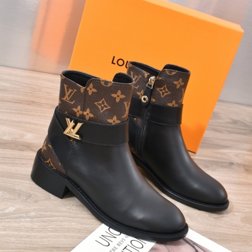 Cheap Louis Vuitton Boots For Women #1244891 Replica Wholesale [$98.00 USD] [ITEM#1244891] on Replica Louis Vuitton Boots