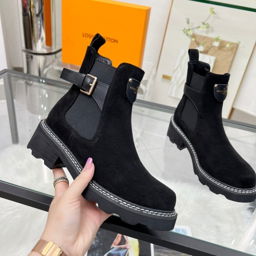 Cheap Louis Vuitton Boots For Women #1244896 Replica Wholesale [$100.00 USD] [ITEM#1244896] on Replica Louis Vuitton Boots