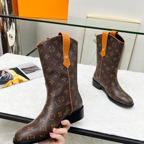 Cheap Louis Vuitton Boots For Women #1244906 Replica Wholesale [$108.00 USD] [ITEM#1244906] on Replica Louis Vuitton Boots