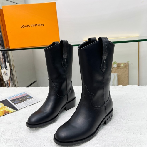 Cheap Louis Vuitton Boots For Women #1244907 Replica Wholesale [$108.00 USD] [ITEM#1244907] on Replica Louis Vuitton Boots