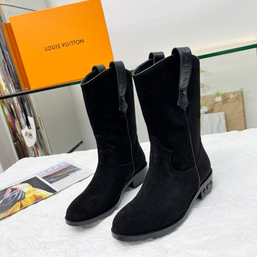 Cheap Louis Vuitton Boots For Women #1244908 Replica Wholesale [$108.00 USD] [ITEM#1244908] on Replica Louis Vuitton Boots