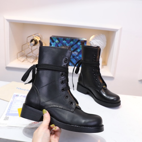 Cheap Louis Vuitton Boots For Women #1244910 Replica Wholesale [$102.00 USD] [ITEM#1244910] on Replica Louis Vuitton Boots