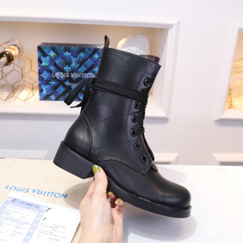 Cheap Louis Vuitton Boots For Women #1244910 Replica Wholesale [$102.00 USD] [ITEM#1244910] on Replica Louis Vuitton Boots