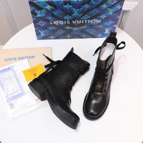 Cheap Louis Vuitton Boots For Women #1244910 Replica Wholesale [$102.00 USD] [ITEM#1244910] on Replica Louis Vuitton Boots