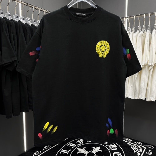 Cheap Chrome Hearts T-Shirts Short Sleeved For Unisex #1244934 Replica Wholesale [$42.00 USD] [ITEM#1244934] on Replica Chrome Hearts T-Shirts