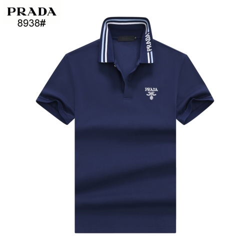 Cheap Prada T-Shirts Short Sleeved For Men #1244954 Replica Wholesale [$39.00 USD] [ITEM#1244954] on Replica Prada T-Shirts