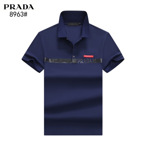 Cheap Prada T-Shirts Short Sleeved For Men #1244968 Replica Wholesale [$39.00 USD] [ITEM#1244968] on Replica Prada T-Shirts