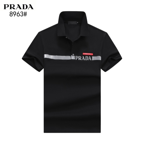 Cheap Prada T-Shirts Short Sleeved For Men #1244969 Replica Wholesale [$39.00 USD] [ITEM#1244969] on Replica Prada T-Shirts