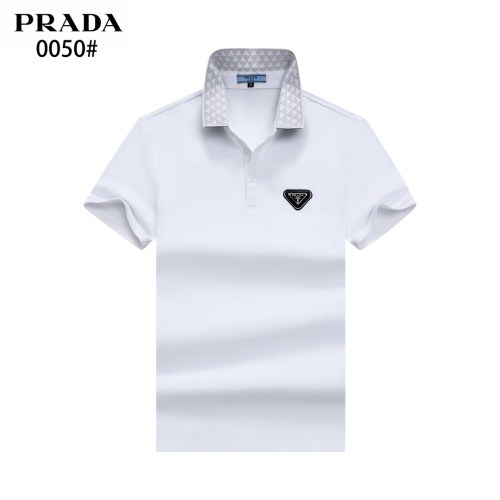 Cheap Prada T-Shirts Short Sleeved For Men #1244970 Replica Wholesale [$39.00 USD] [ITEM#1244970] on Replica Prada T-Shirts