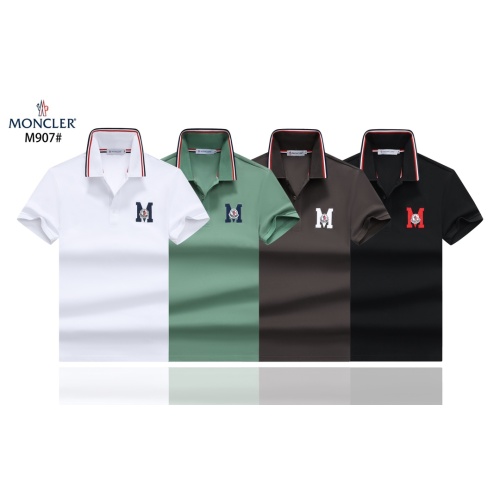 Cheap Moncler T-Shirts Short Sleeved For Men #1244982 Replica Wholesale [$39.00 USD] [ITEM#1244982] on Replica Moncler T-Shirts