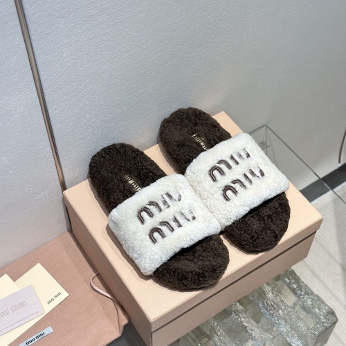 Cheap MIU MIU Slippers For Women #1245038 Replica Wholesale [$98.00 USD] [ITEM#1245038] on Replica MIU MIU Slippers