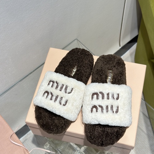 Cheap MIU MIU Slippers For Women #1245038 Replica Wholesale [$98.00 USD] [ITEM#1245038] on Replica MIU MIU Slippers