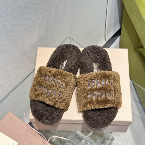 Cheap MIU MIU Slippers For Women #1245040 Replica Wholesale [$98.00 USD] [ITEM#1245040] on Replica MIU MIU Slippers