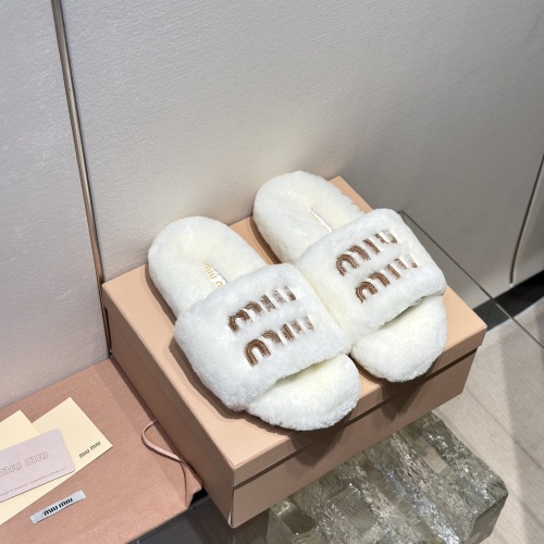 Cheap MIU MIU Slippers For Women #1245041 Replica Wholesale [$98.00 USD] [ITEM#1245041] on Replica MIU MIU Slippers