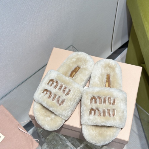 Cheap MIU MIU Slippers For Women #1245042 Replica Wholesale [$98.00 USD] [ITEM#1245042] on Replica MIU MIU Slippers