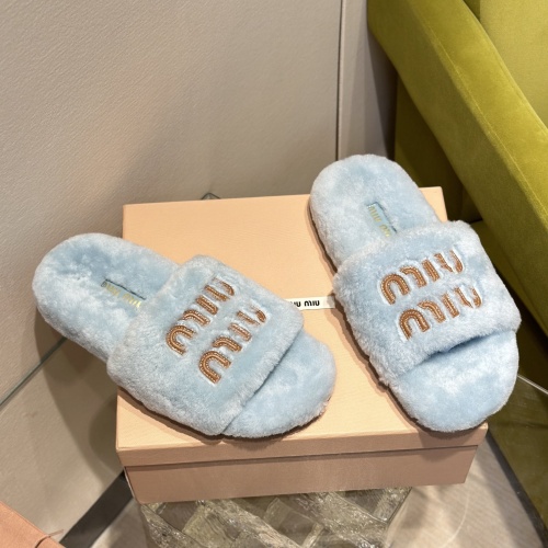 Cheap MIU MIU Slippers For Women #1245044 Replica Wholesale [$98.00 USD] [ITEM#1245044] on Replica MIU MIU Slippers