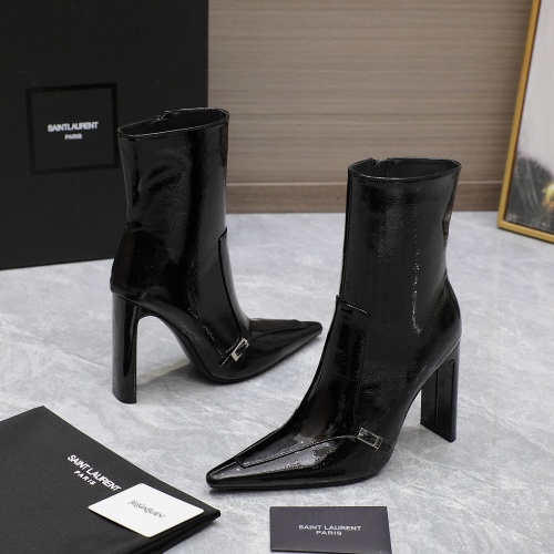 Cheap Yves Saint Laurent YSL Boots For Women #1245046 Replica Wholesale [$150.00 USD] [ITEM#1245046] on Replica Yves Saint Laurent YSL Boots