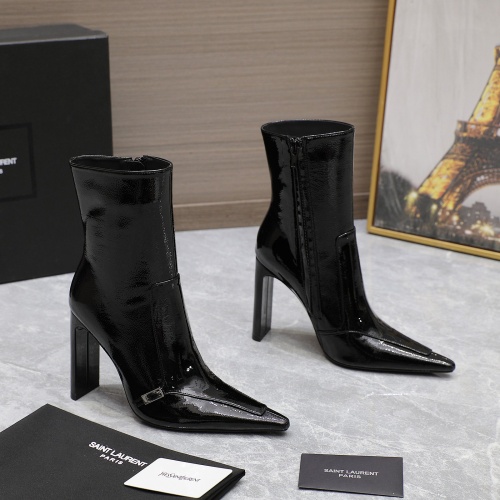 Cheap Yves Saint Laurent YSL Boots For Women #1245046 Replica Wholesale [$150.00 USD] [ITEM#1245046] on Replica Yves Saint Laurent YSL Boots