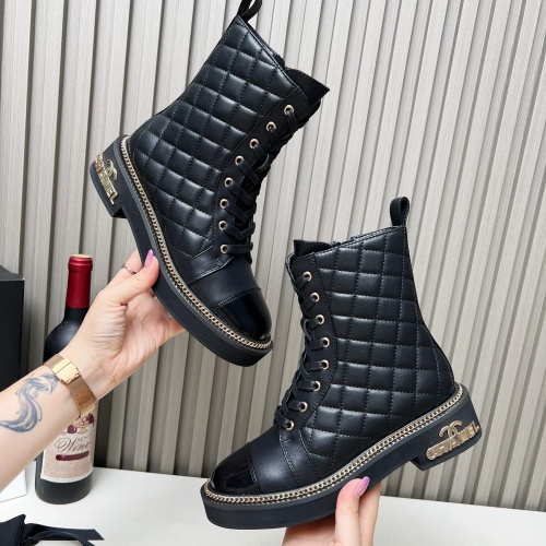 Cheap Chanel Boots For Women #1245048 Replica Wholesale [$115.00 USD] [ITEM#1245048] on Replica Chanel Boots