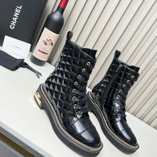 Cheap Chanel Boots For Women #1245049 Replica Wholesale [$115.00 USD] [ITEM#1245049] on Replica Chanel Boots