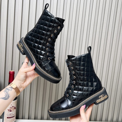 Cheap Chanel Boots For Women #1245049 Replica Wholesale [$115.00 USD] [ITEM#1245049] on Replica Chanel Boots