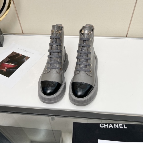 Cheap Chanel Boots For Women #1245109 Replica Wholesale [$102.00 USD] [ITEM#1245109] on Replica Chanel Boots