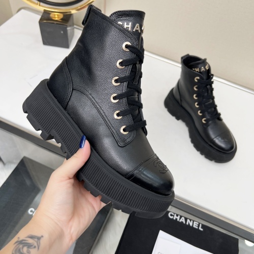 Cheap Chanel Boots For Women #1245112 Replica Wholesale [$102.00 USD] [ITEM#1245112] on Replica Chanel Boots