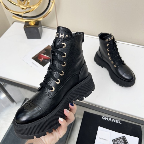 Cheap Chanel Boots For Women #1245112 Replica Wholesale [$102.00 USD] [ITEM#1245112] on Replica Chanel Boots