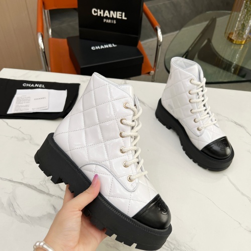 Cheap Chanel Boots For Women #1245128 Replica Wholesale [$118.00 USD] [ITEM#1245128] on Replica Chanel Boots