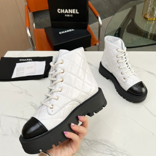 Cheap Chanel Boots For Women #1245128 Replica Wholesale [$118.00 USD] [ITEM#1245128] on Replica Chanel Boots