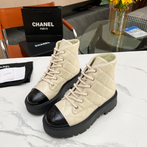 Cheap Chanel Boots For Women #1245129 Replica Wholesale [$118.00 USD] [ITEM#1245129] on Replica Chanel Boots