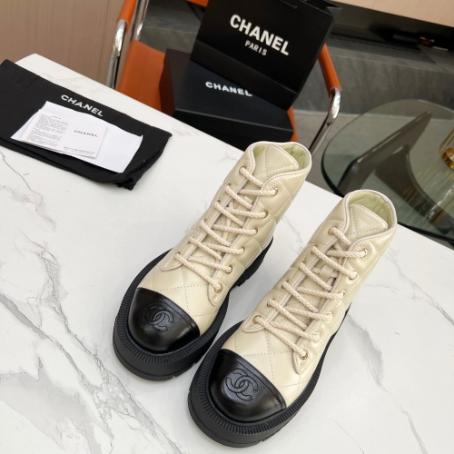 Cheap Chanel Boots For Women #1245129 Replica Wholesale [$118.00 USD] [ITEM#1245129] on Replica Chanel Boots