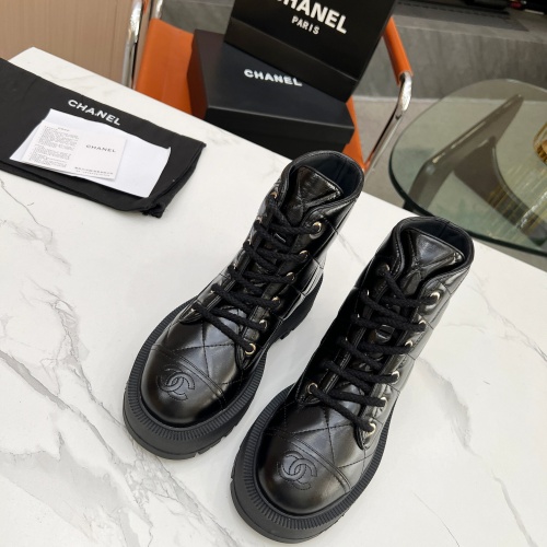 Cheap Chanel Boots For Women #1245130 Replica Wholesale [$118.00 USD] [ITEM#1245130] on Replica Chanel Boots