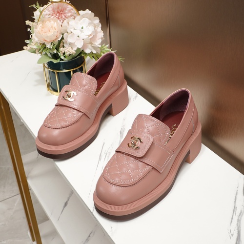 Cheap Chanel Leather Shoes For Women #1245132 Replica Wholesale [$96.00 USD] [ITEM#1245132] on Replica Chanel Leather Shoes