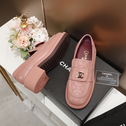 Cheap Chanel Leather Shoes For Women #1245132 Replica Wholesale [$96.00 USD] [ITEM#1245132] on Replica Chanel Leather Shoes