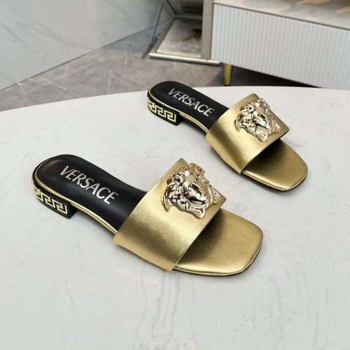 Cheap Versace Slippers For Women #1245169 Replica Wholesale [$80.00 USD] [ITEM#1245169] on Replica Versace Slippers