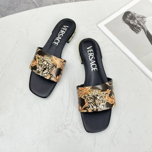 Cheap Versace Slippers For Women #1245176 Replica Wholesale [$80.00 USD] [ITEM#1245176] on Replica Versace Slippers