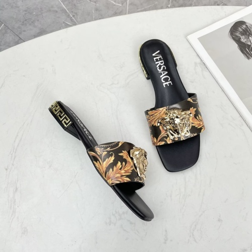 Cheap Versace Slippers For Women #1245176 Replica Wholesale [$80.00 USD] [ITEM#1245176] on Replica Versace Slippers