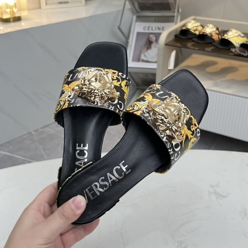 Cheap Versace Slippers For Women #1245180 Replica Wholesale [$80.00 USD] [ITEM#1245180] on Replica Versace Slippers