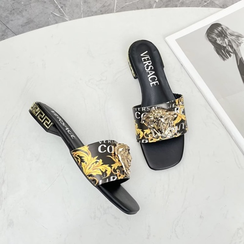 Cheap Versace Slippers For Women #1245180 Replica Wholesale [$80.00 USD] [ITEM#1245180] on Replica Versace Slippers