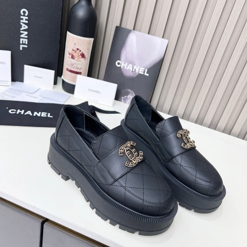 Cheap Chanel Leather Shoes For Women #1245207 Replica Wholesale [$108.00 USD] [ITEM#1245207] on Replica Chanel Leather Shoes